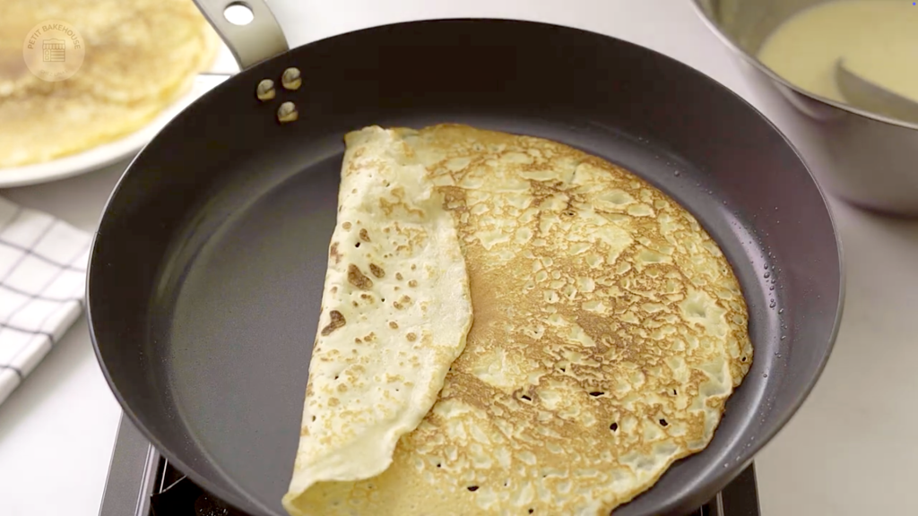 crepes in a pan